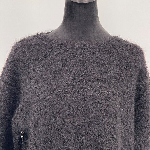 2/$18 SALE! Jones Boucle Sweater Womens S Mohair Blend Textured Oversized Long - Picture 5 of 7